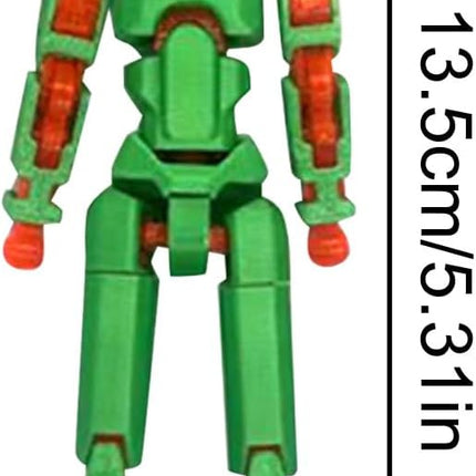 T13 Action Figure (Assembly Completed) Titan 13 Dummy 13 Action Figure Robot 13 Figure 3D Printed Articulated Multi-Jointed Movable Robot Model (Xmas Knight)
