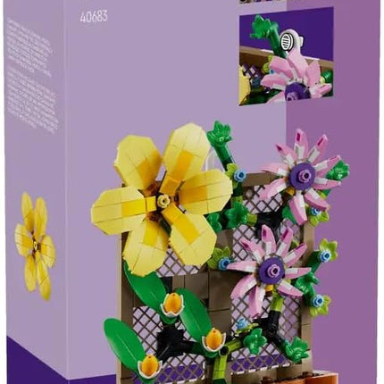 LEGO Flower Trellis Display 40683 - Spring Floral Home Decor Set with Vibrant Blooms and Trellis Detailing for Kids and Adults (440 pcs)