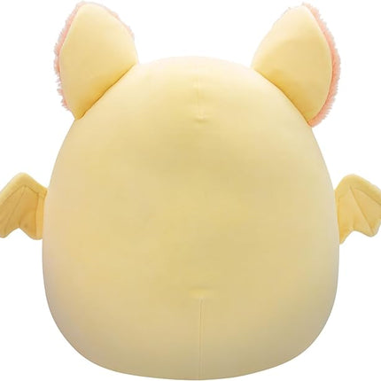 Squishmallows Original 16-Inch Meghan Cream Fruit Bat with Fuzzy Peach Belly - Official Jazwares Large Plush