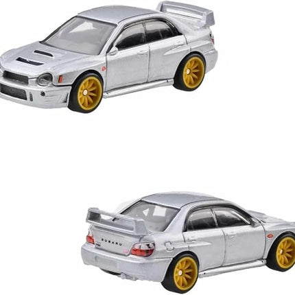 Hot Wheels HKF60 Premium 2-Pack Subaru Impreza WRX / '16 Subaru WRX STI [Mini Car] [3 Years Old and Up]