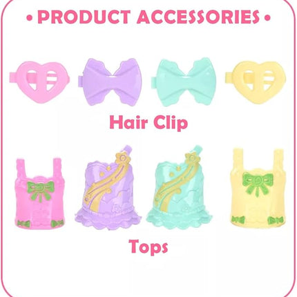 12 Pack Mermaid Dolls Pretend Playset - 6" Mini Figures Toy Bundle Set with Removable Accessories - Ideal for Kids, Girls, Party Favors and Imaginative Playtime