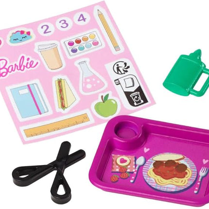 Barbie Teacher with Brunette Fashion Doll with Printed Dress, 1 Toddler Doll, & Teaching Accessories