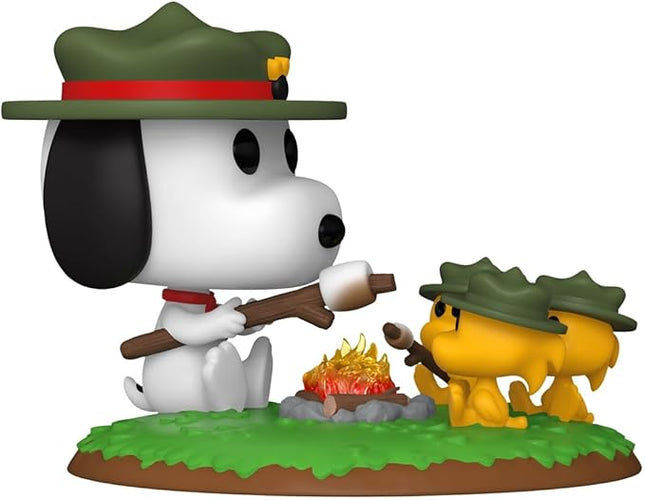 Funko POP! Deluxe: Peanuts - Snoopy with Woodstock - (Camping) - Classic Peanuts - Collectable Vinyl Figure - Gift Idea - Official Merchandise - for Kids & Adults - Cartoons Fans
