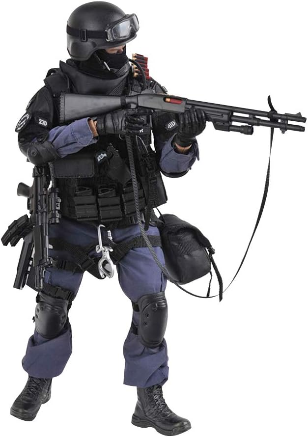 YEIBOBO ! Highly Detail Special Forces 12inch Action Figure SWAT Team (ASSUALTER)