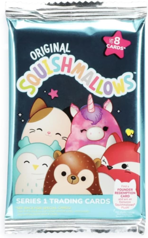 Squishmallows Official Kellytoy Series 1 Trading Cards (Pack of 4)