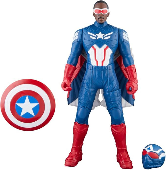 Marvel Avengers Captain America: Brave New World Flight Mode Action Figure with Accessories, 9-Inch-Scale (22 cm) Super Hero Toys for Kids Ages 4+