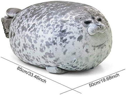 ETAOLINE Chubby Blob Seal Pillow Cute Seal Plush Toy Cotton Stuffed Animals (X-Large)