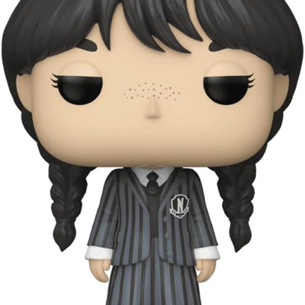 Jenna Ortega Wednesday Addams #1309 Facsimile Signed Reprint Laser Autographed Funko POP! TV Addams Family Figurine with Protector Case