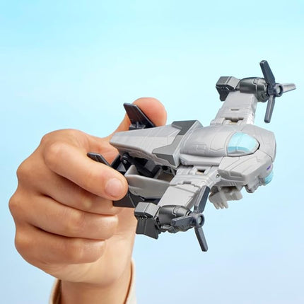 Transformers EarthSpark 1-Step Smash Changers Megatron 4-Inch Action Figure, Robot Toys for Boys and Girls 6 and Up