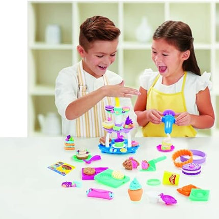 Play-Doh Kitchen Creations Bakery Creations Play Food Set with 8 Non-Toxic Colours, 2-Ounce Cans