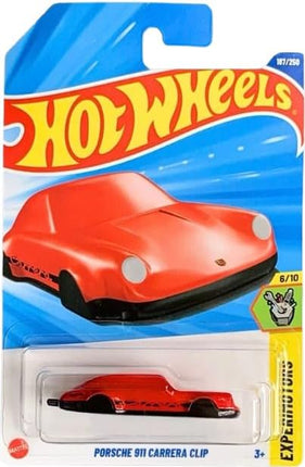 Hot Wheels Porsche 911 Carrera Clip [Red], Experimotors 6/10, 187/250, 1:64 Scale Diecast Car