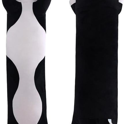 Long Plush Cat Toy Pillow Stuffed Animal Cat Kids Plush Toy Pillow for Kids and Girls Toy Doll (Black&White,50cm/19.7in)