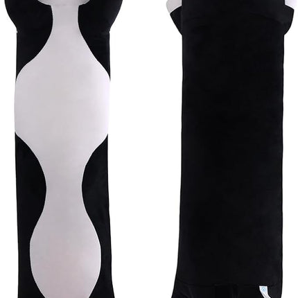 Long Plush Cat Toy Pillow Stuffed Animal Cat Kids Plush Toy Pillow for Kids and Girls Toy Doll (Black&White,90cm/35.4in)