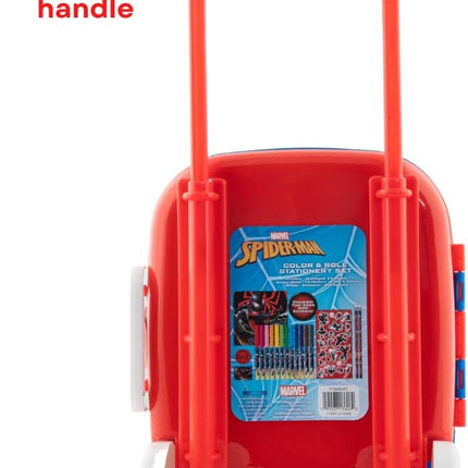 Marvel Spiderman Color and Roll Activity Set with Carrying Case, Stickers, & Art Supplies