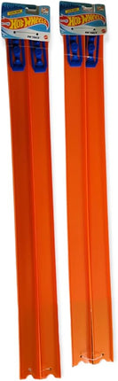 MATEL Hot Wheels - New Track - 4x24” Straight Track Pieces W/Connectors - 8 feet Total