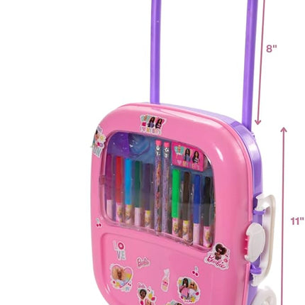 Barbie Color and Roll Activity Set with Carrying Case, Stickers, & Art Supplies