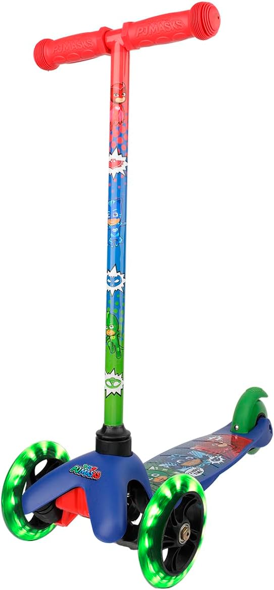 Voyager - Self Balancing Kick Scooter with Light Up Wheels, Extra Wide Deck, 3 Wheel Platform, Foot Activated Brake, 75 lbs Limit, Kids & Toddlers Girls or Boys, for Ages 3 and Up