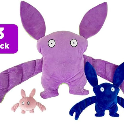 Bumpas 3 Pack Includes: Weighted Stuffed Pillow Animal (Shin Shin) with Surprise Bumpaloo & Thumper - Soft & Cuddly Plush for Comfort & Sensory Support