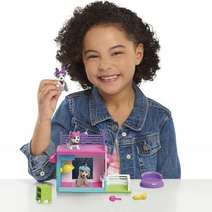 Barbie Pets Spa Day Playset, 8 Piece Connectible Playset with Pet Figures and Accessories, Kids Toys for Ages 3 Up by Just Play