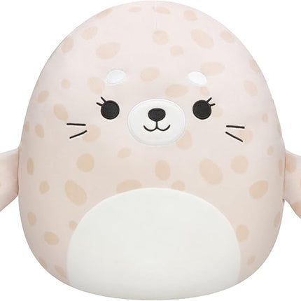 Squishmallows Original 14-Inch Lilou Beige Spotted Seal with White Belly - Large Ultrasoft Official Jazwares Plush