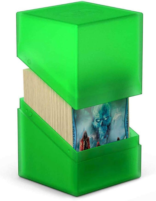 Ultimate Guard Boulder 100+ Classic, Deck Case for 100 Double-Sleeved TCG Cards, Emerald, Secure & Durable Storage for Trading Card Games, Soft-Touch Finish