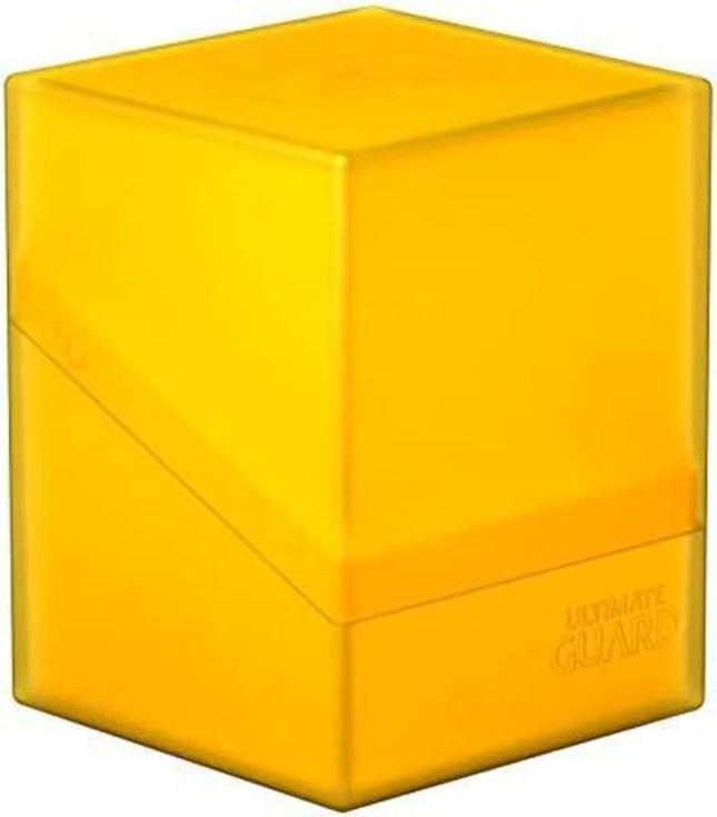 Ultimate Guard Boulder 100+ Classic, Deck Case for 100 Double-Sleeved TCG Cards, Topaz, Secure & Durable Storage for Trading Card Games, Soft-Touch Finish
