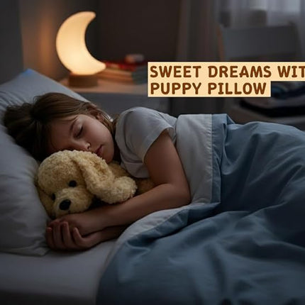 Chirpy Chums Classic Dog Family – Mommy Labradoodle with 4 Puppies – 17” Ultra-Soft Plush Stuffed Animal Toy – Zipper Belly Surprise for Cuddles, Play & Gifts – 5-Piece Puppy Set for Kids Ages 3+