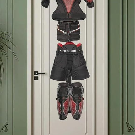 2Pcs Hockey Hanger Portable Hanging Drying Rack Sports Gear Organizer Hanging Straps with 5 Hooks Hockey Gifts for Home, Travel & Outdoor Using in Ice Hockey Skating Skiing Football Baseball Lacrosse