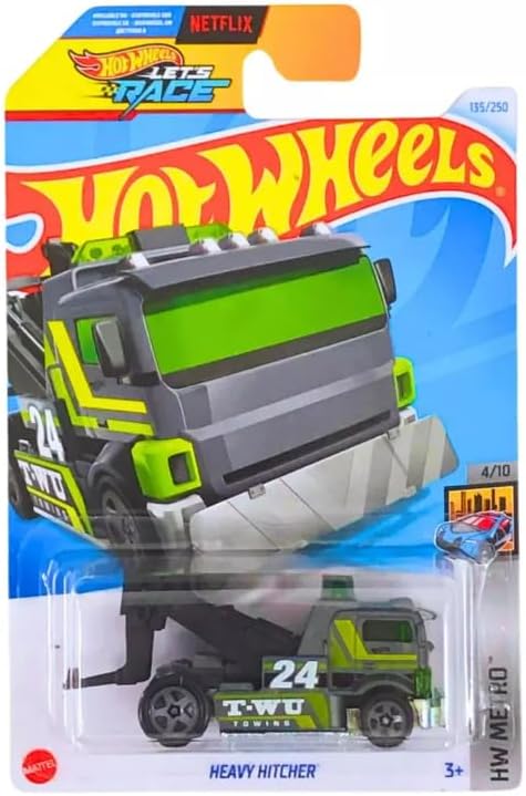 Hot Wheels Heavy Hitcher (Gray/Green) HW Metro 4/10