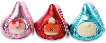 Anirollz Stuffed Animal Plush Toy - Official Hershey Kisses Chocolate Toy Blanket Outfitz Doll | Soft, Squishy, Warm, Cute, Comfort, Safe | Pillow with Fox - Valentine's Day Gift 4" Foxiroll