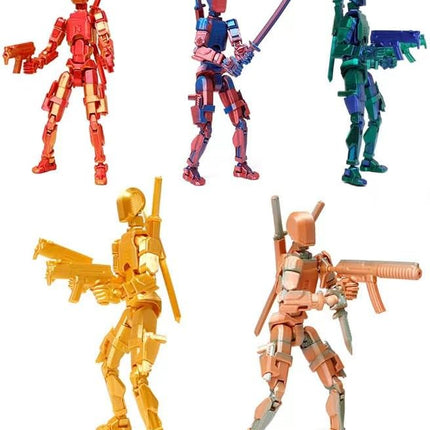 Assembly Completed T13 Action Figure, Titan 13 3D Printed Action Figure, 3D Printed Titan13, Assembled Dummy 13 Lucky 13 Toy Figure