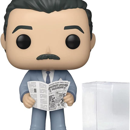 POP Icons: Disney 100 - Walt Disney with Magazine Funko Vinyl Figure (Bundled with Compatible Box Protector Case), Multicolor, 3.75 inches