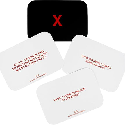 WE'RE NOT REALLY STRANGERS Adult Edition Card Game - 300 Conversation Cards for Memorable Game Nights, Parties, & Bachelorette Parties - Meaningful Games for Adults and Friends, 18+, 2-6 Players