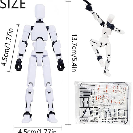 Titan13 Action Figure, Lucky Robot 13 Action Figures, 3D Printed Multi-Jointed Movable Action Figure, Dummy Robot 13 Figures Toy for Desktop Decorations Game Gifts (9pcs)