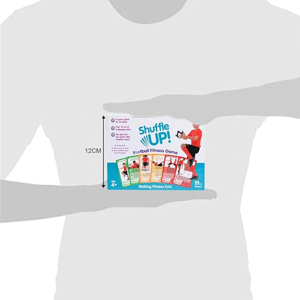 Shuffle Up Soccer Card Games - 70+ Fun & Active Skills Cards for Kids, Fitness Cards Develop Fundamentals, Stamina & Strength, Easy to Play for Kids | Multiple Skills Level Card Include 2 Dices