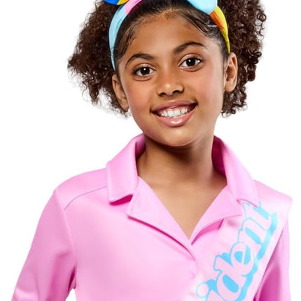 Rubies Girls Barbie Movie President Barbie Costume Jumpsuit with Headband and Sash