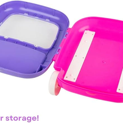 Innovative Designs Gabby’s Dollhouse Color and Roll Activity Set with Carrying Case, Stickers, & Art Supplies