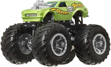Hot Wheels Monster Trucks, 1:64 Scale Monster Trucks Toy Trucks, Set of 4, Giant Wheels, Favorite Characters and Cool Designs