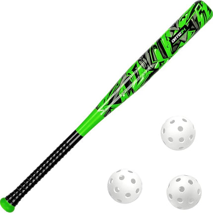 Bat & Ball Set - Graffiti Plastic Bat & Ball Homerun Set- David Ortiz Backyard Baseball Set for Youth, Kids, Teenagers, Adults (Bat & Ball Set, Blue)