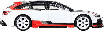 Hot Wheels Premium Car Culture Fast Wagons 1:64 Scale Die-Cast Audi RS 6 Avant Collectible Vehicle with Real Riders Tires & Metal/Metal Body & Chassis