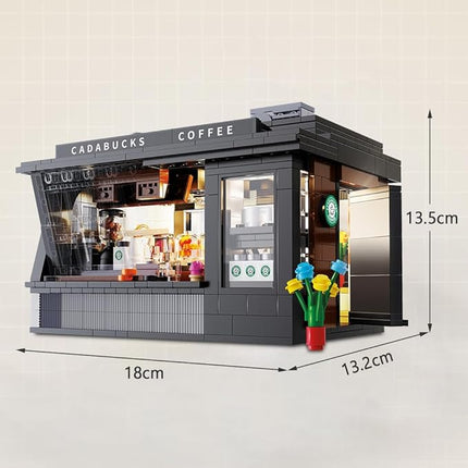 CaDA Master C66005W Japanese Coffee House Building Set,MOC Construction Coffee Shop Modular Buildings with Lights,768PCS City House Idea Gift for Adults
