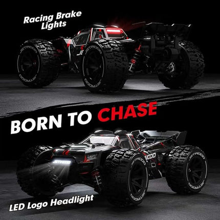 JETWOOD 1/14 50mph Electric Brushless RC Car for Adults, JC14EP V3 All Terrain Super Fast Remote Control Car, Offroad RTR Hobby RC Trucks, Waterproof 3S High Speed, Metal Gear Servo (Upgraded Version)