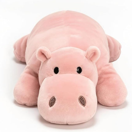 Pink Hippo Stuffed Animal – Cute Hippo Plush Toy for Kids & Adults – Birthday Surprise & Room Decor –A Cuddly Companion for Everyday hugs and Bedtime