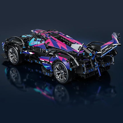 Mesiondy Sports Car Building Blocks Toys Boys，1:14 MOC Building Set Raceing Car Model,Construction Toy for Adults，Cars for Boys Age 6 7 8 9 Years Kids