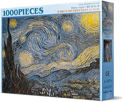CHAMBERART 1000 Piece Premium Jigsaw Puzzle Starry Night A-1074