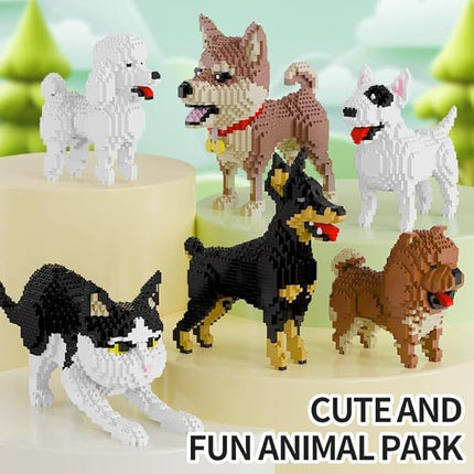 Advent Calendar Magnetic Construction Set, The Original Magnetic buil Adorable Dogs and Cats Building Toys - Pretend Play Toys for Girls & Boys,Kids Learning & Educational Sets Gift Ideas 500+PCS