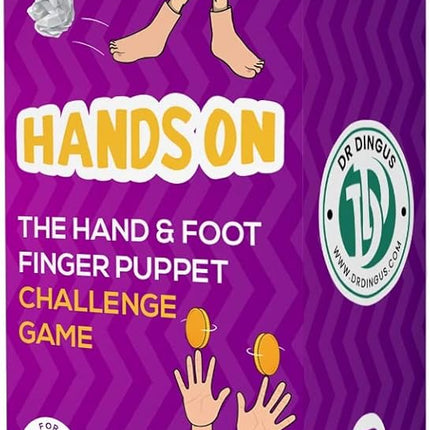 Tiny Finger Hand Game - 120 Hilarous Challenges - 10 Hand & 4 Feet Puppets - Will Make Everyone Laugh – Ideal for Family or Friends - Action Game for Competitive People