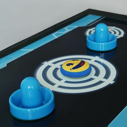 Rechargeable Hover Air Hockey Puck and Paddles, Hover Puck for Any Flat Surface, 2Pcs Air Hockey Strikers