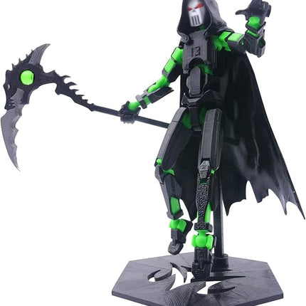 T13 Action Figure (Assembly Completed) Titan 13 Dummy 13 Action Figure Robot 13 Figure 3D Printed Articulated Multi-Jointed Movable Robot Model (Grim Reaper)