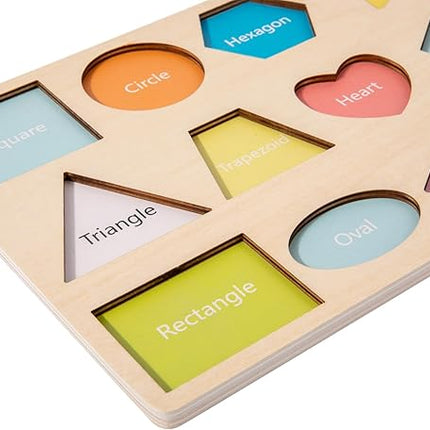 Adena Montessori Wooden Cognition Knob Puzzles Baby & Toddler Development Toy